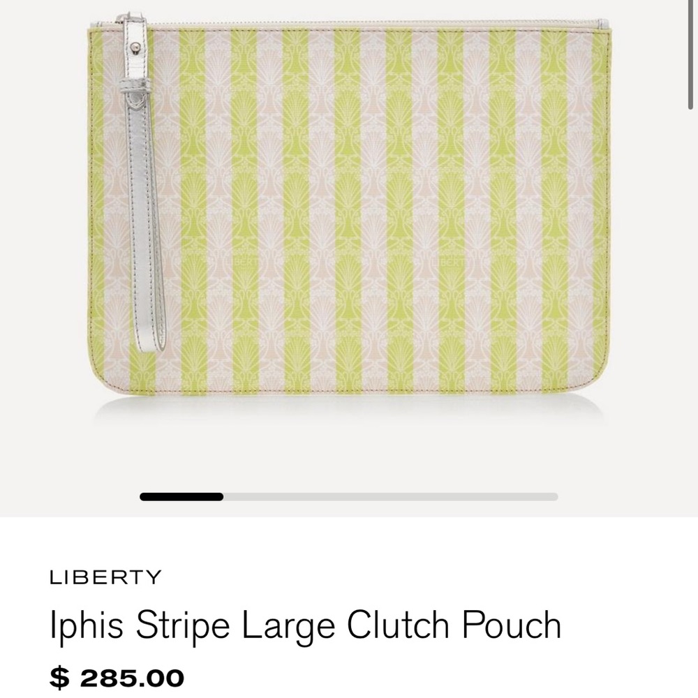 Liberty London Iphis Stripe Clutch
